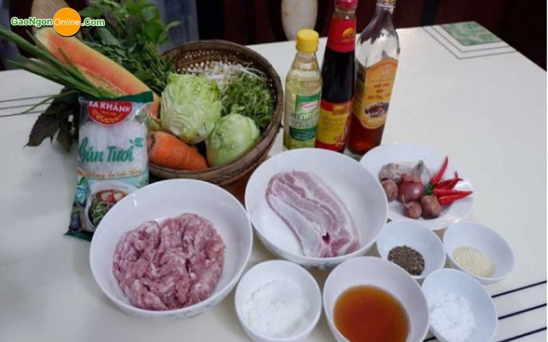 Nguyên liệu cần chuẩn bị