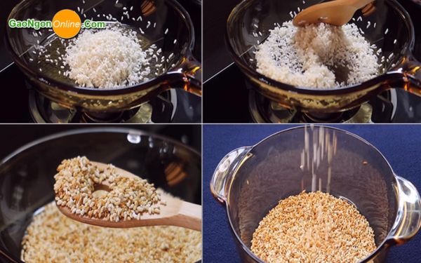Cách làm gạo rang ngon, bổ dưỡng cho sức khỏe