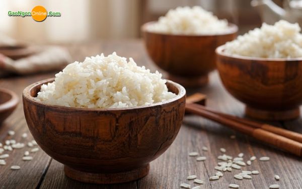 Cơm nấu từ hạt gạo Hàm Châu